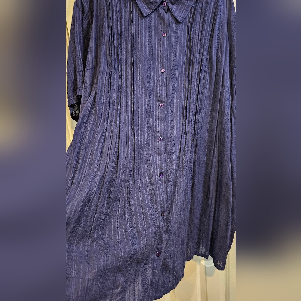 05 - Woman Within size 5x button down top